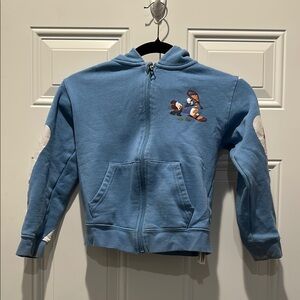 Kids Blue Hoodie with Disney Cartoon Print